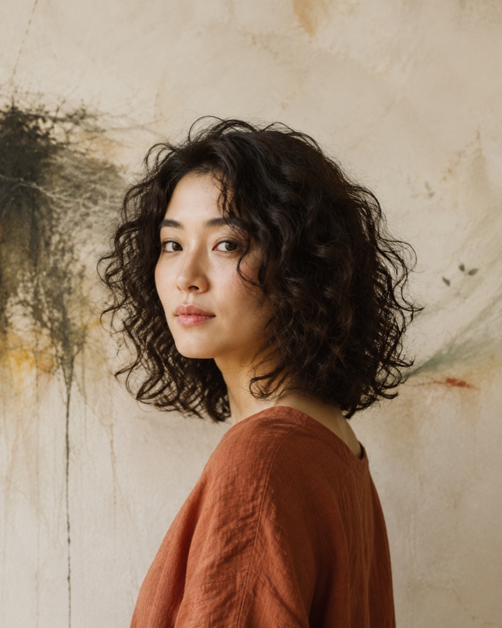 ナチュラルな女性のヘアスタイル3
